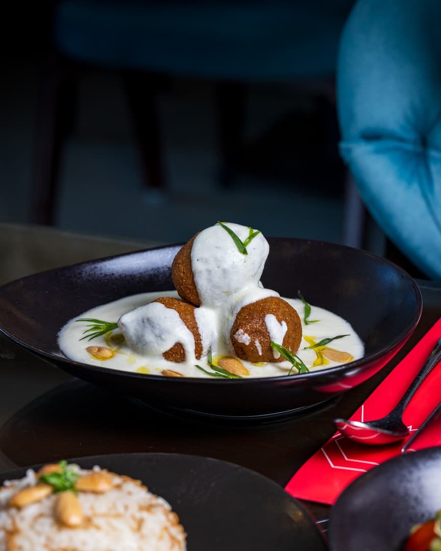 كبة باللبن مع رز