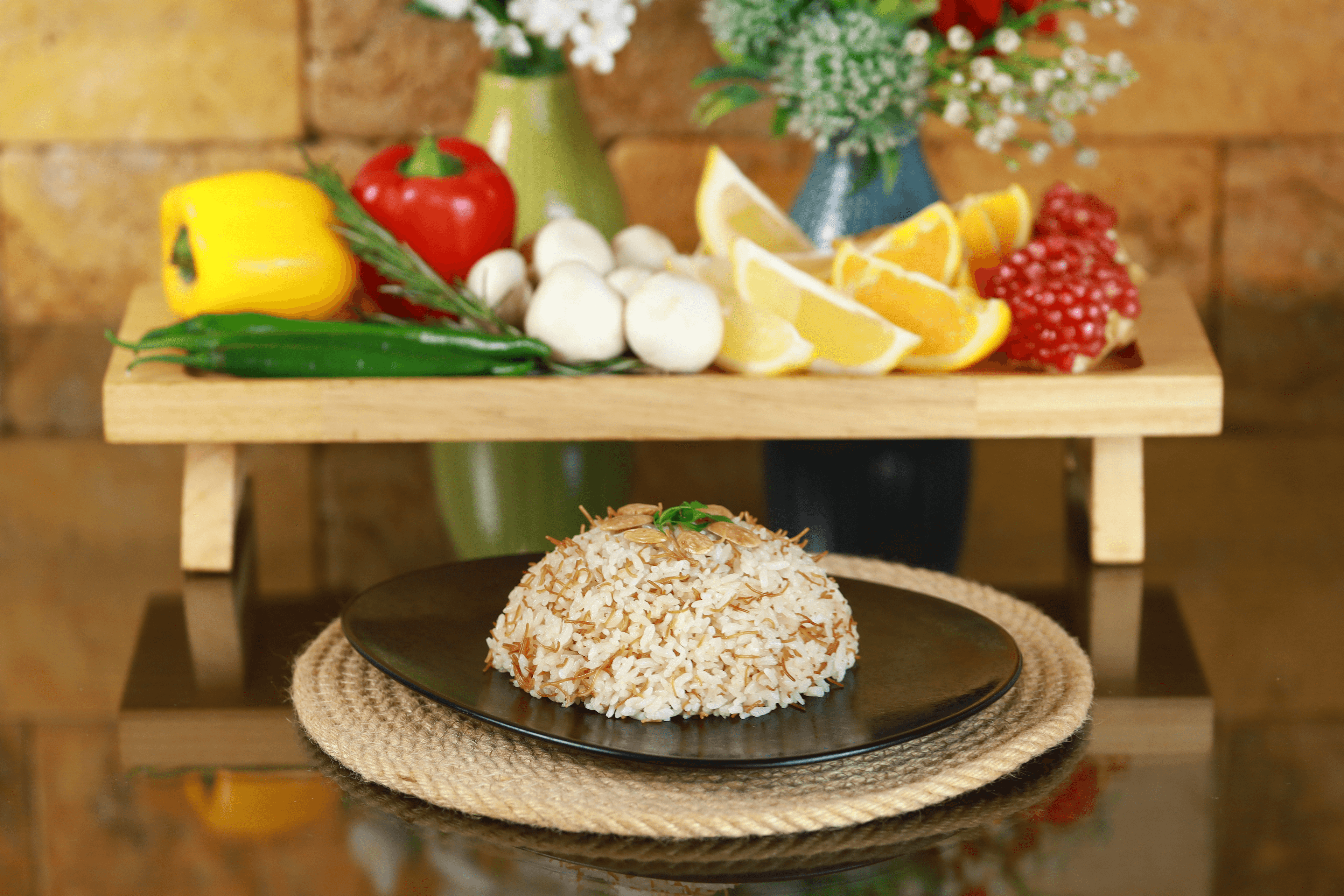 ارز ابيض بالشعيرية